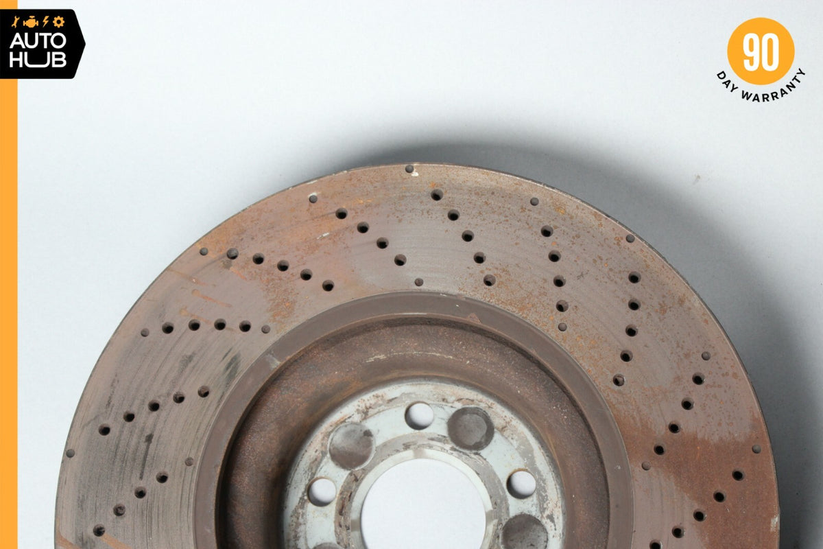 Mercedes W204 C63 AMG E550 Front Left & Right Drilled Disc Brake Rotors OEM 72k - photo 8