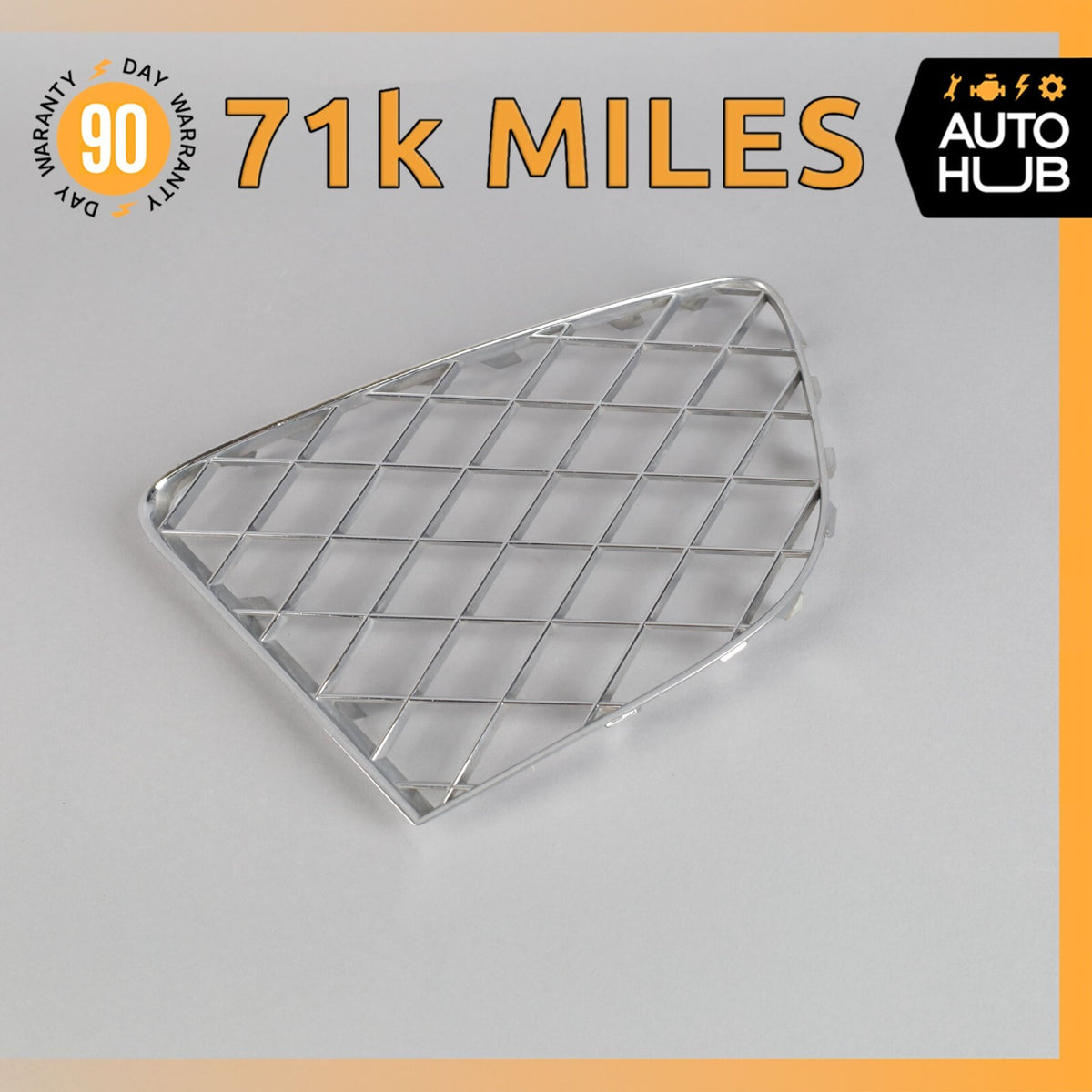 12-15 Bentley Continental GTC GT Front Right Bumper Center Mesh Grille OEM 71k - photo 1