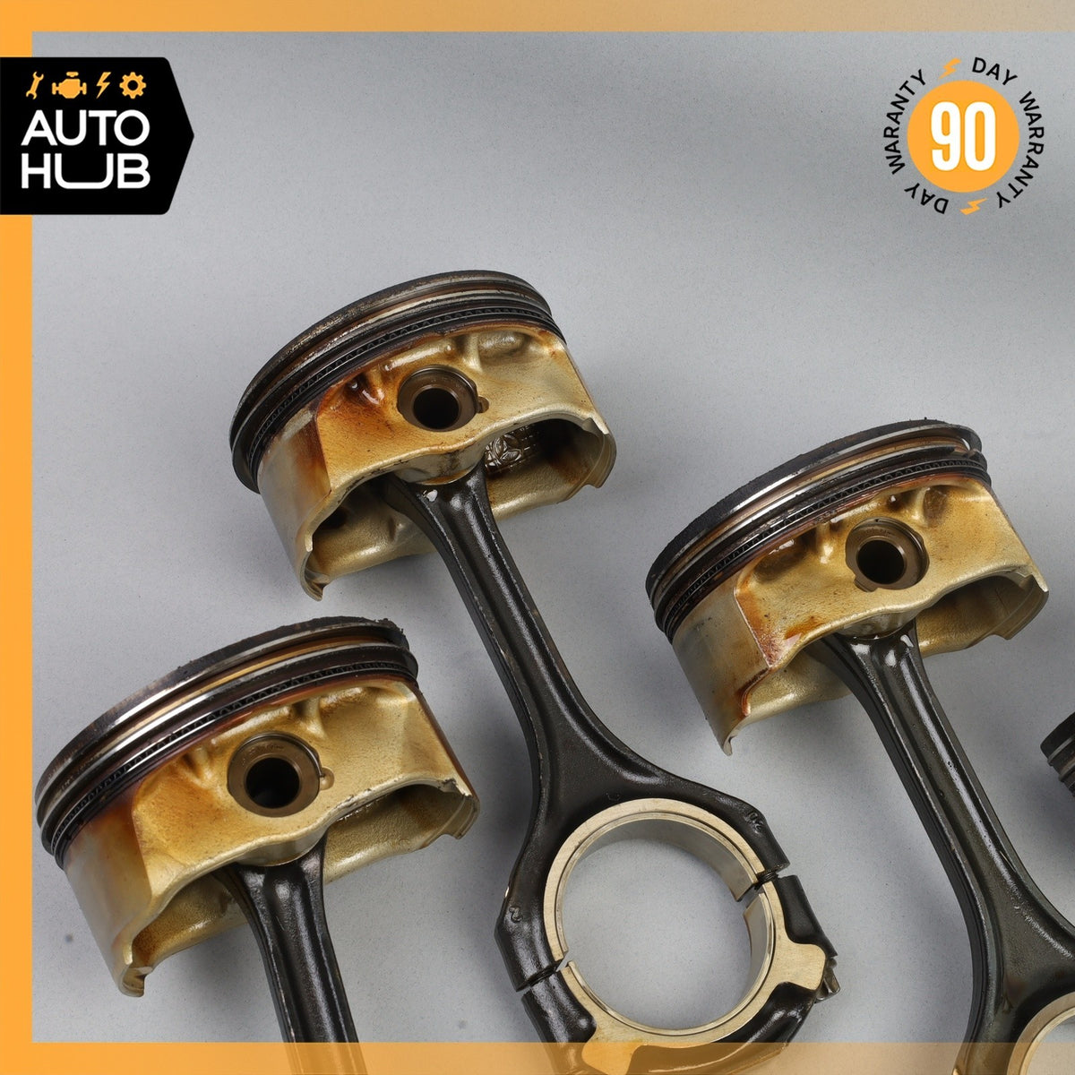 07-15 Mercedes W463 G550 E550 S550 M273 Engine Connecting Rod Piston Set OEM - photo 3
