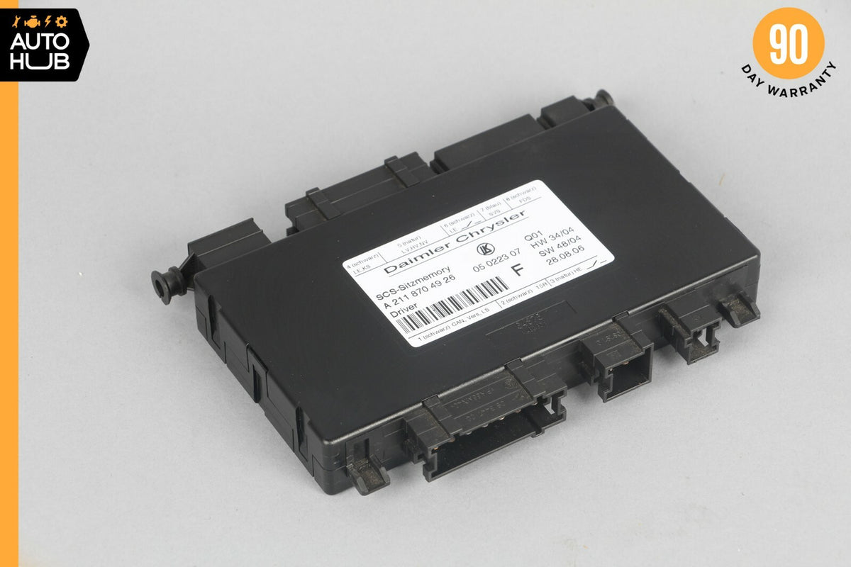 03-12 Mercedes W211 E320 GL550 Seat Control Module Front Left 2118704926 OEM - photo 1