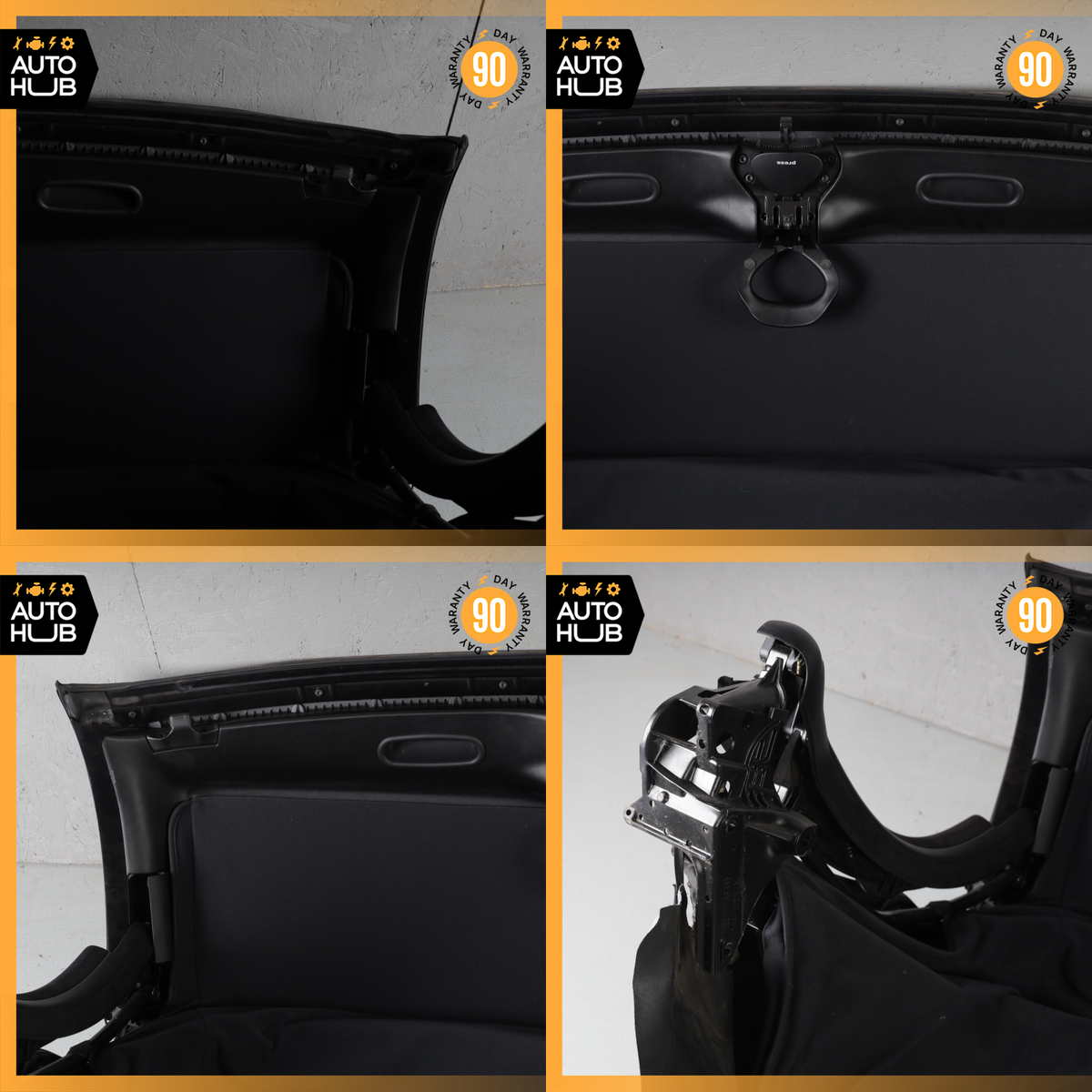 03-04 Porsche Boxster 986 Convertible Soft Top Roof Black OEM 61k - photo 17
