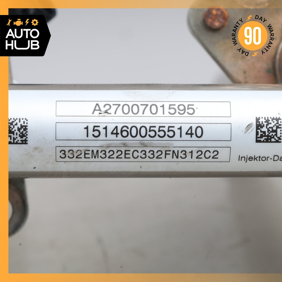 15-23 Mercedes W205 C63 AMG E300 Fuel Rail Line w/ Injectors OEM - photo 9