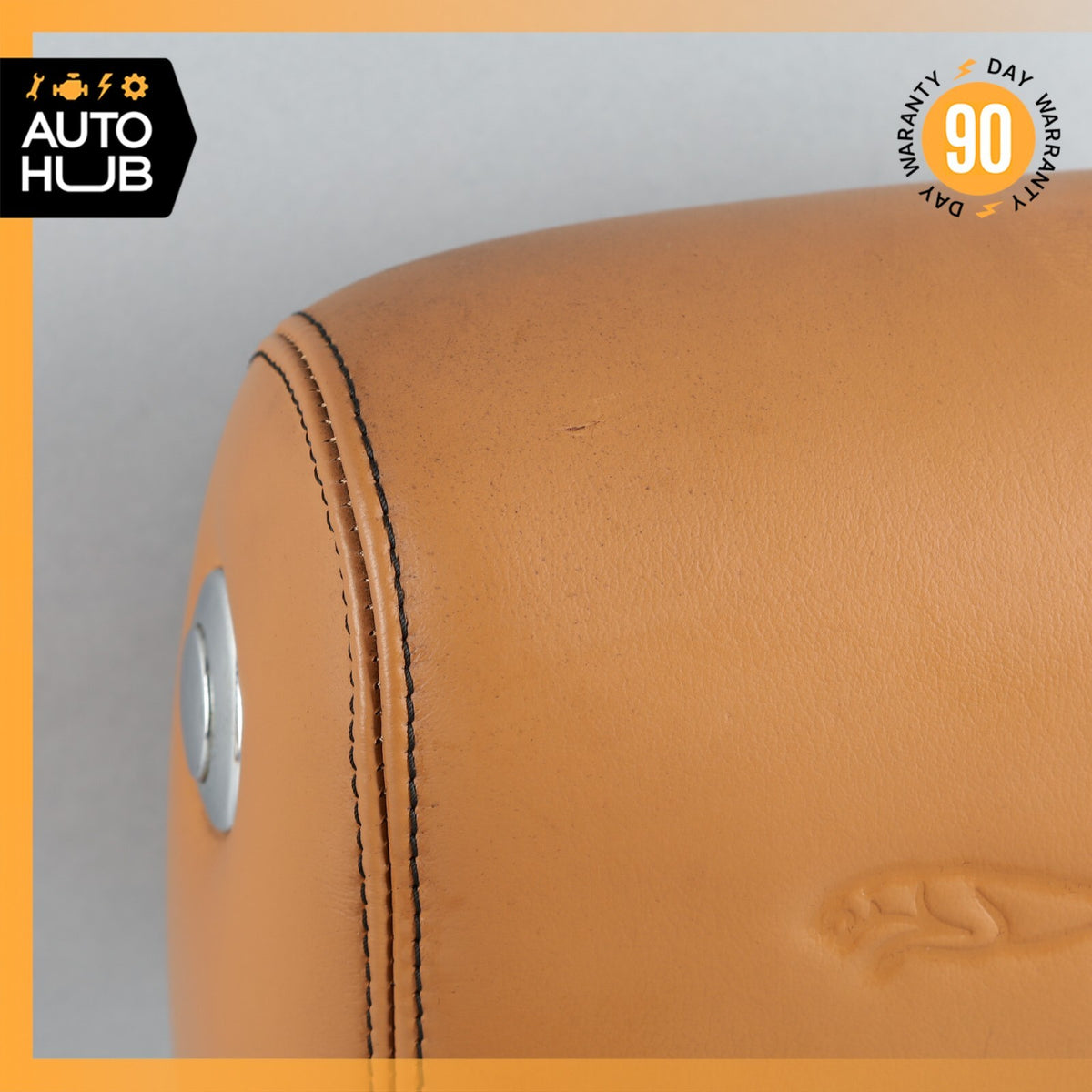 2016 Jaguar X351 XJ Front Left Driver Side Seat Headrest Head Rest Tan OEM 37k - photo 2