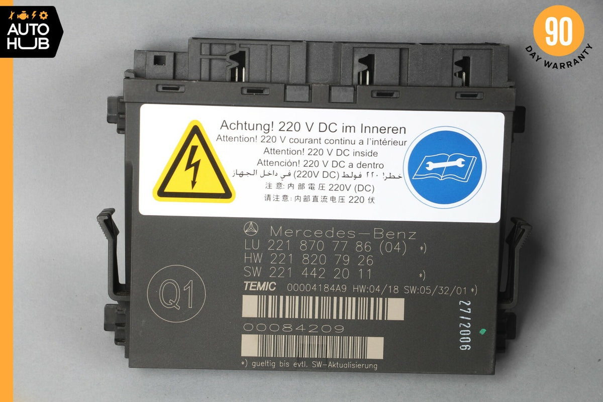 07-10 Mercedes W221 S550 CL550 Front Left or Right Seat Contour Control Module - photo 1