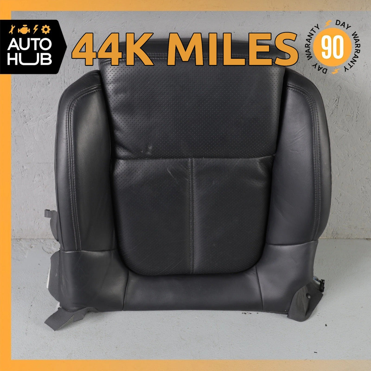 15-18 Porsche Macan 95B Front Left Lower Bottom Seat Cushion Leather Black OEM - photo 1