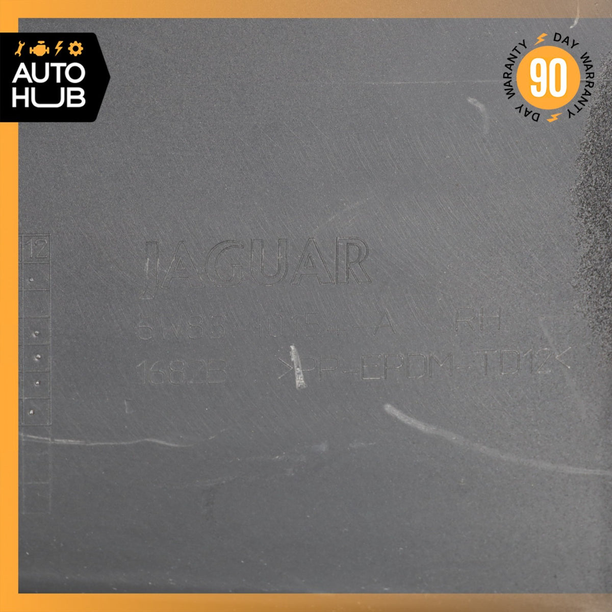 07-15 Jaguar X150 XKR XK Right Side Skirt Rocker Panel Black 6W8310154A OEM - photo 15