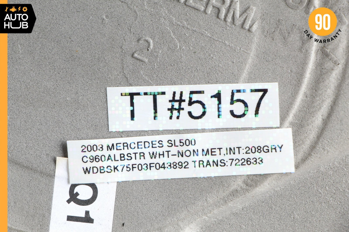 03-12 Mercedes R230 SL500 SL55 PSE Door Locking Vacuum Pump Foam Cover OEM 82k - photo 12