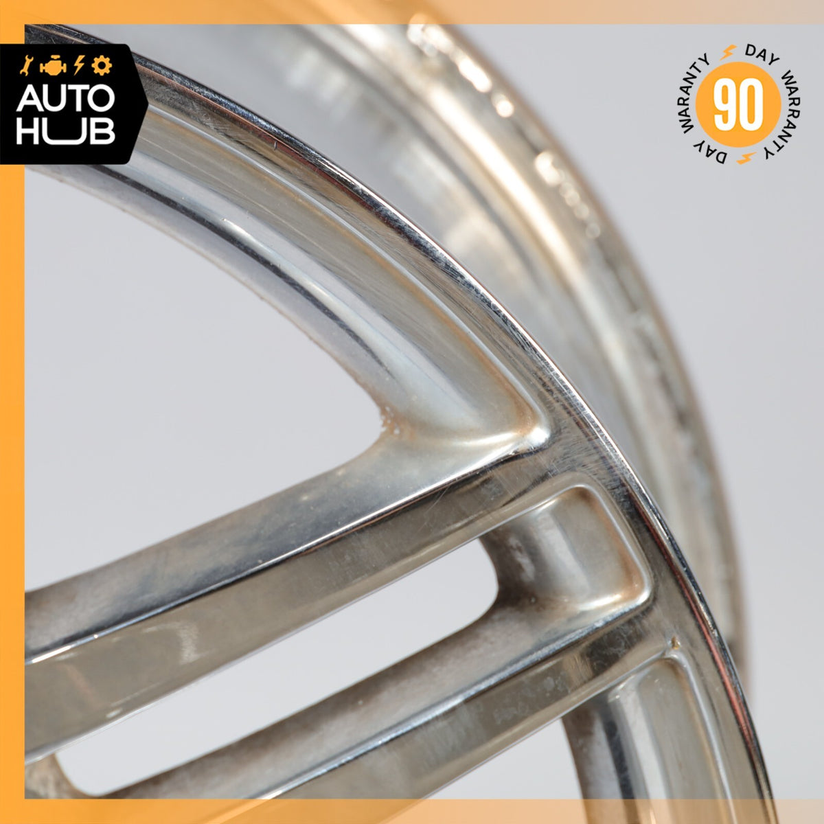 Mercedes W204 C350 C63 AMG 8.5 x R17 17" Rear Wheel Rim Chrome 2044014602 OEM - photo 5