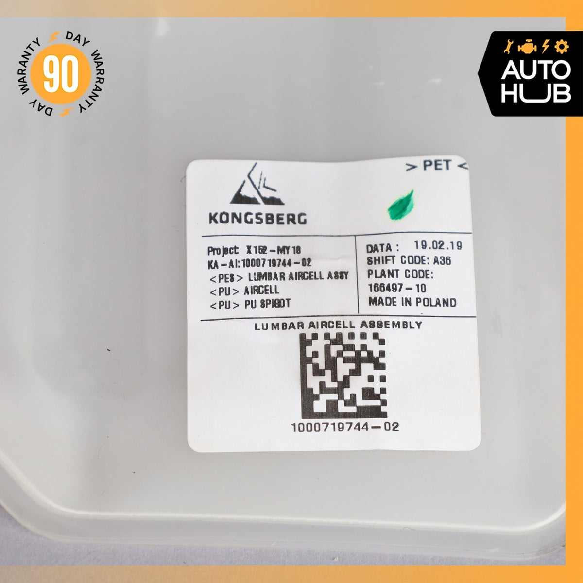 Jaguar X152 F-Type Front Left or Right Seat Lumbar Support JX53611F51AB OEM - photo 15