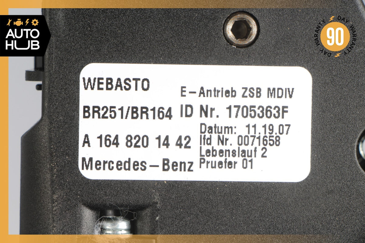 06-13 Mercedes W164 ML550 GL550 Panoramic Sunroof Sun Roof Motor 1648201442 OEM - photo 8