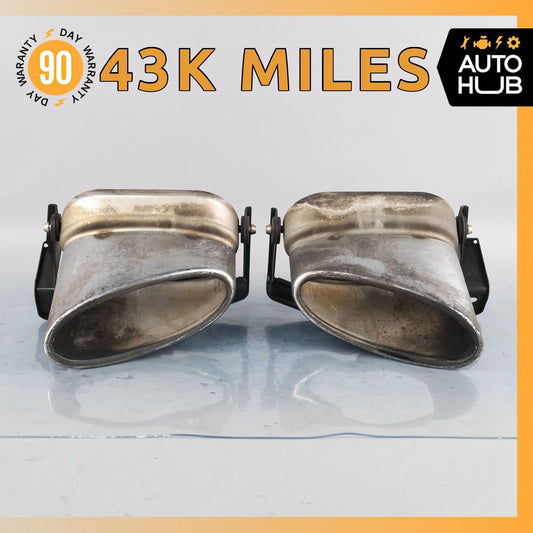 Bentley Continental GTC GT Exhaust Muffler Tips Left and Right Set OEM 43k - photo 1