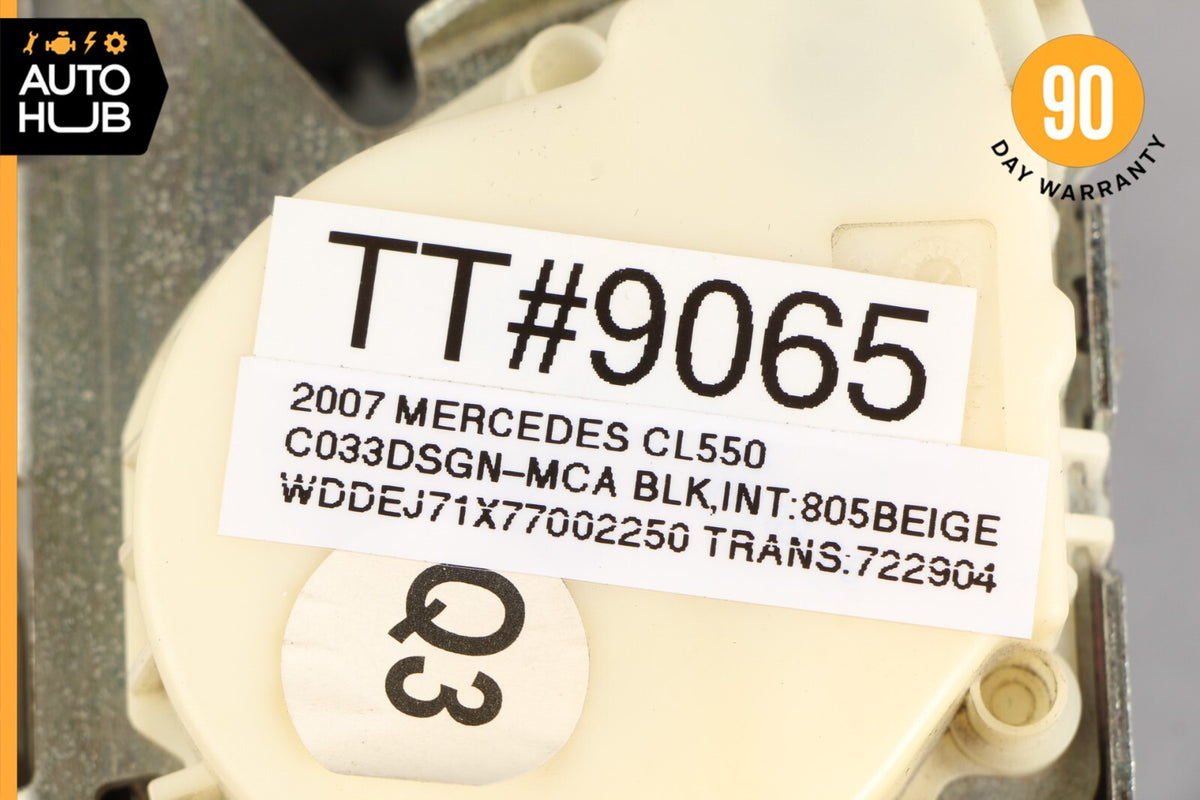 07-10 Mercedes W216 CL550 CL600 CL63 Rear Left Driver Side Seat Belt Beige OEM - photo 12