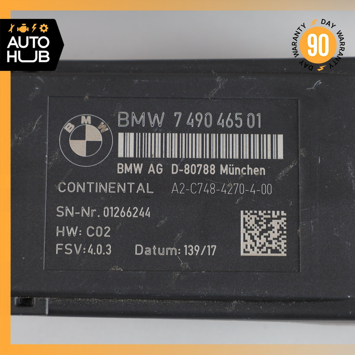 14-18 BMW F15 X5 Front or Rear Right Seat Heating Control Module OEM - photo 6