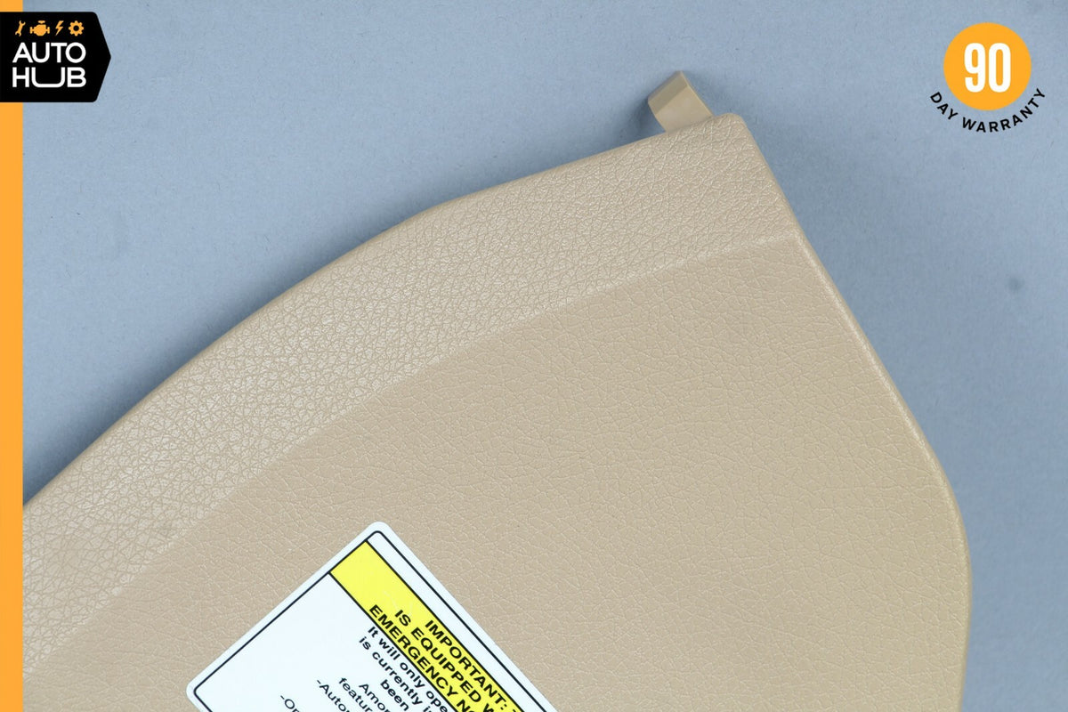 03-09 Mercedes W211 E320 E500 Left Side Dashboard Trim Cover Panel Beige OEM - photo 2