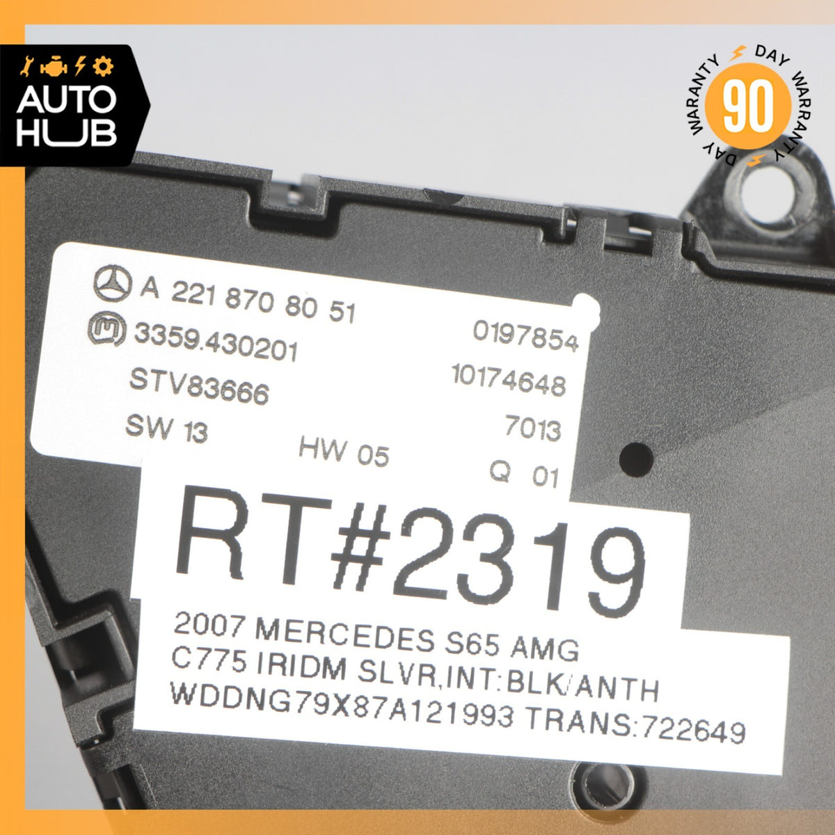 07-13 Mercedes W221 S65 S550 S400 Rear Left Side Seat Control Memory Switch OEM - photo 9