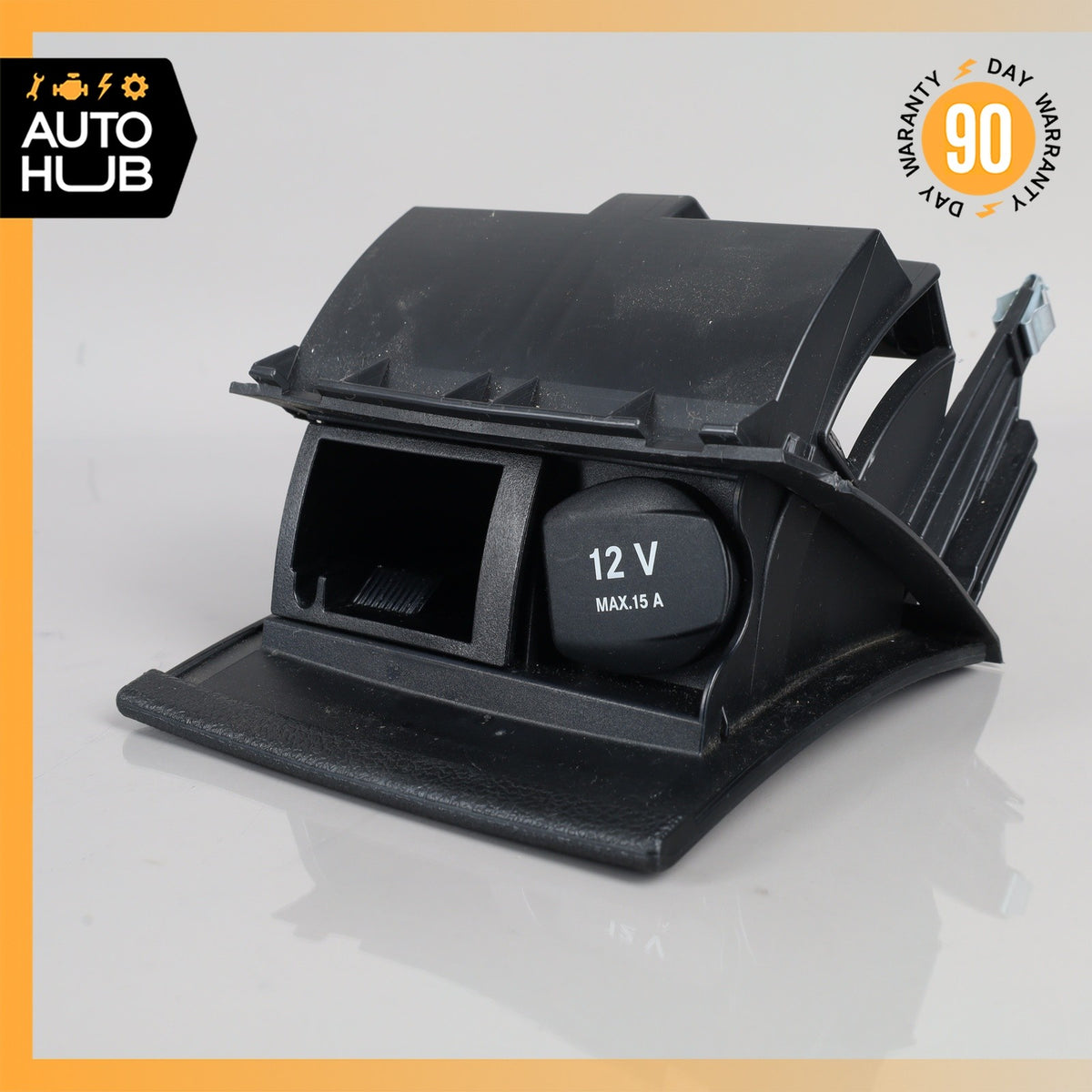 08-17 Mercedes W204 C63 E350 Center Console Ashtray Ash Tray Rear Black OEM - photo 3