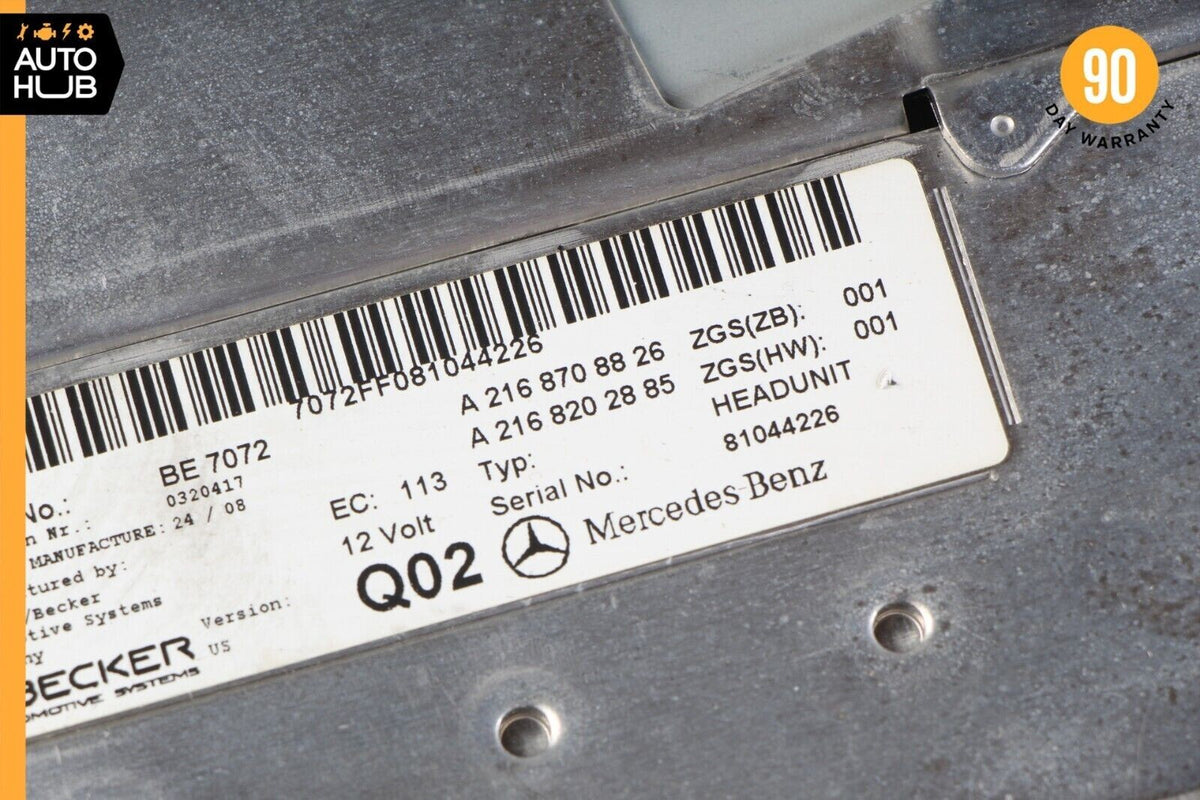 07-09 Mercedes W216 CL550 CL600 Head Unit Navigation Command CD Audio OEM - photo 12