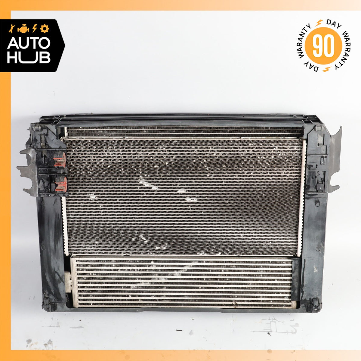 10-19 BMW F10 550i 650i Cooling Radiator A/C Condenser Oil Cooler OEM - photo 2