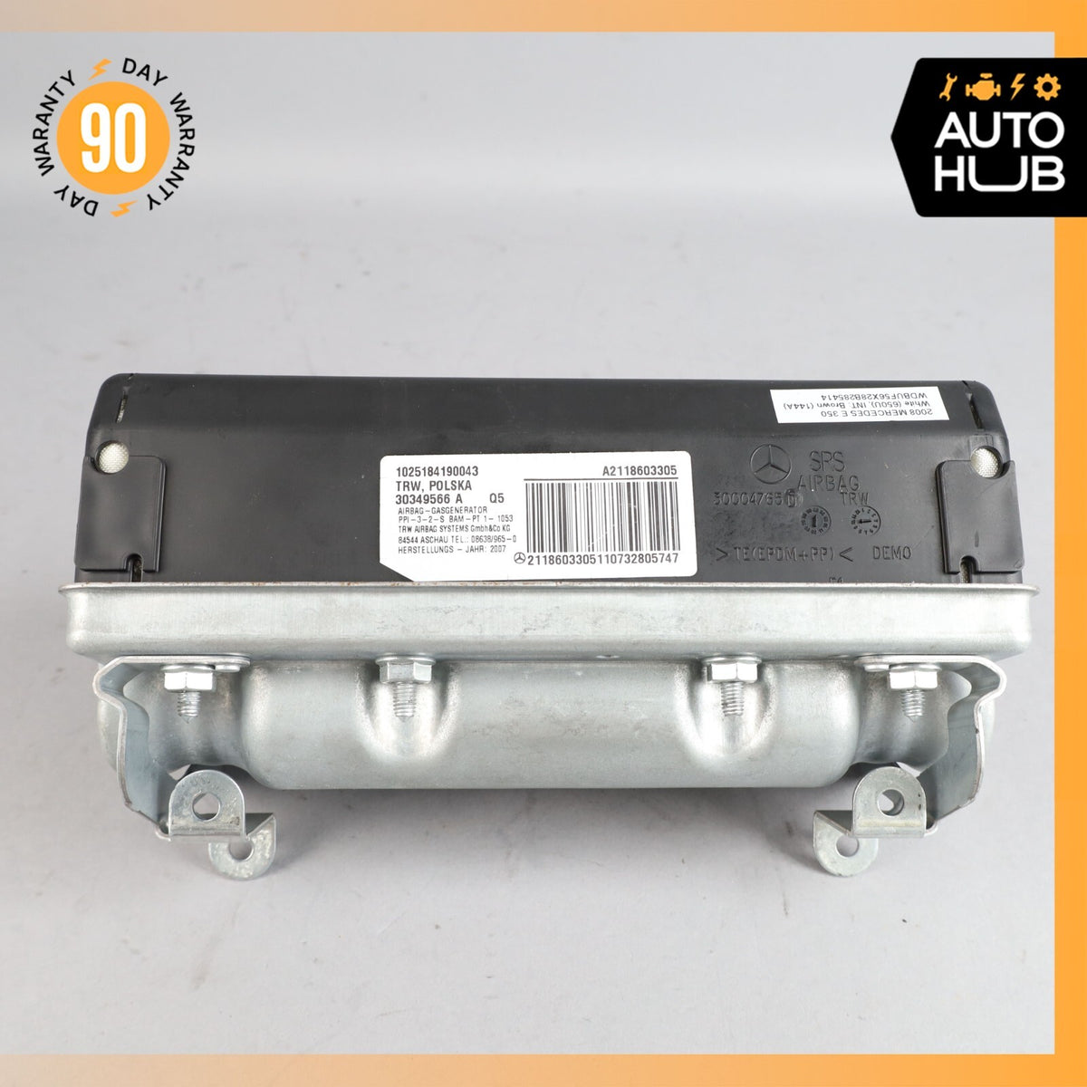 03-09 Mercedes W211 E350 E550 E320 Glove Box Right Passenger Airbag Air Bag OEM - photo 10
