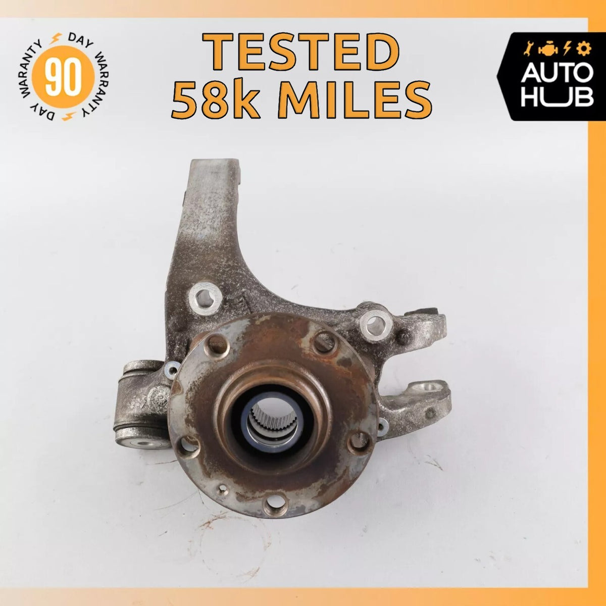 Bentley Continental Flying Spur Rear Right Side Spindle Knuckle Hub OEM 58k - photo 1