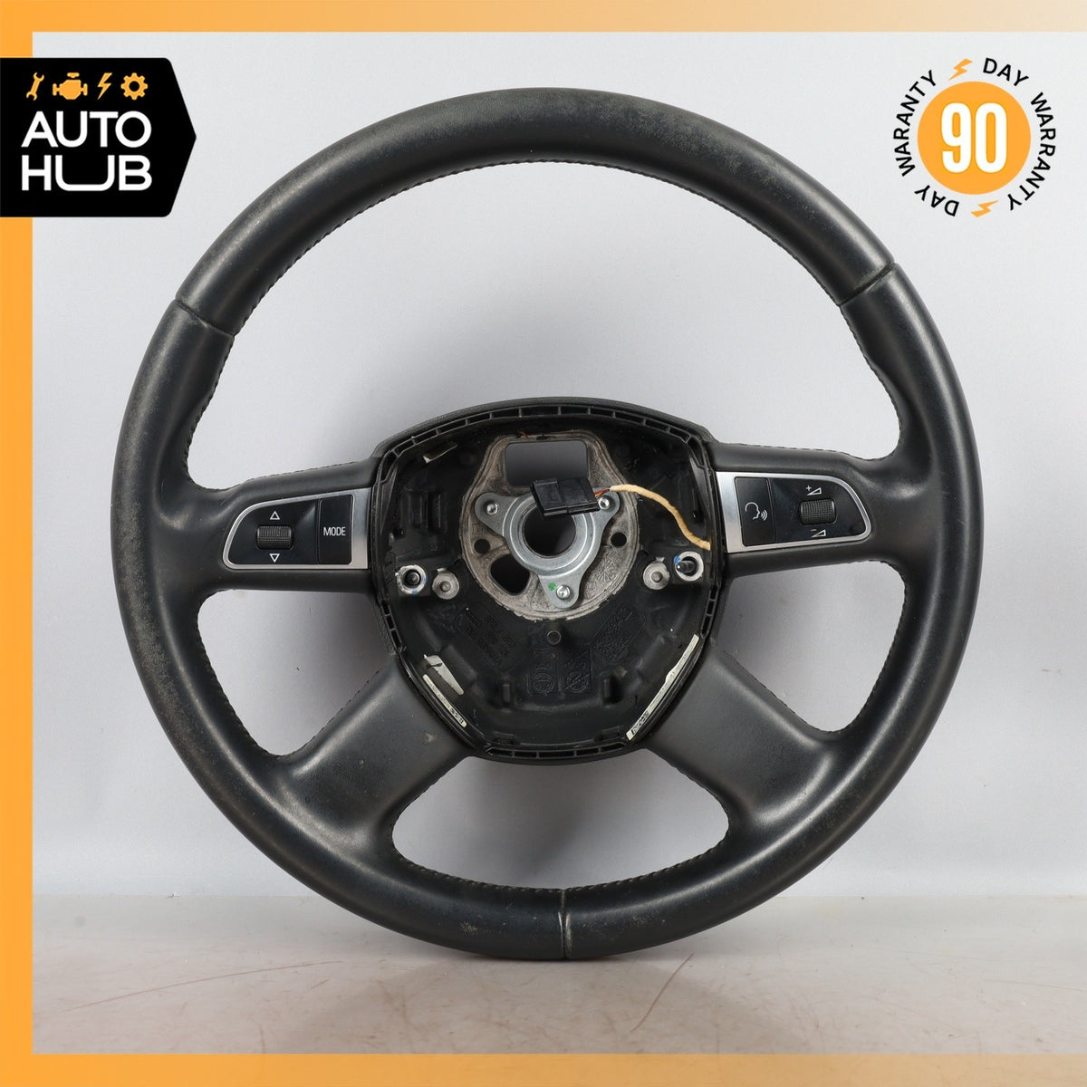 Audi 8R Q5 4-Spoke Steering Wheel w/ Switch Black 8R0419091S OEM - photo 1