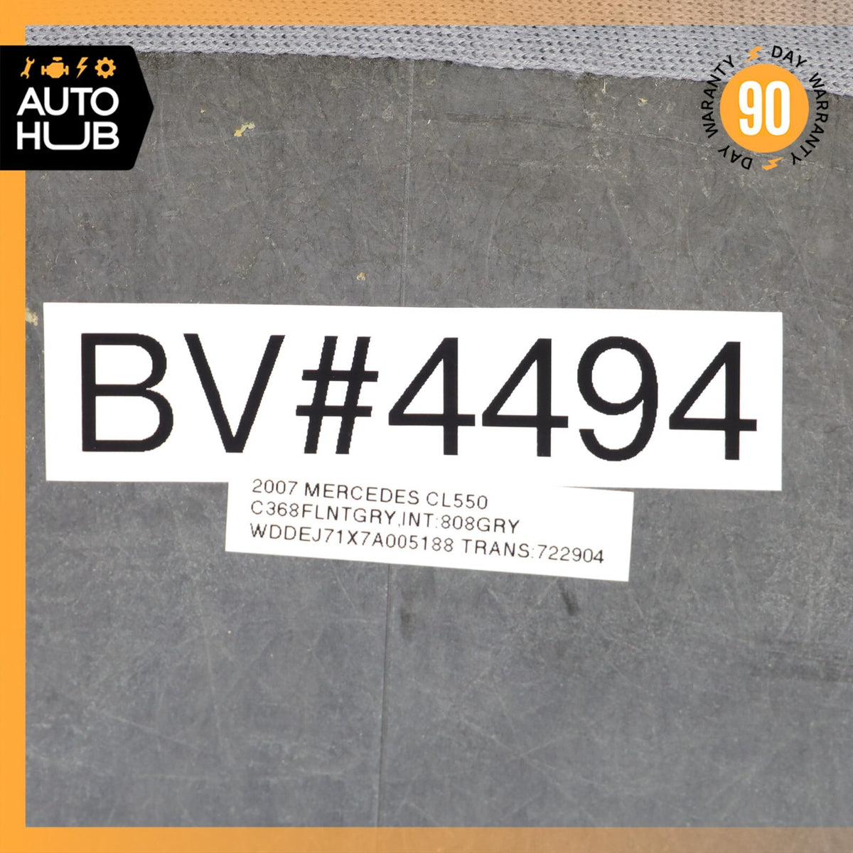 07-14 Mercedes W216 CL550 Front Left Driver Side Seat Back Cover Gray OEM - photo 12