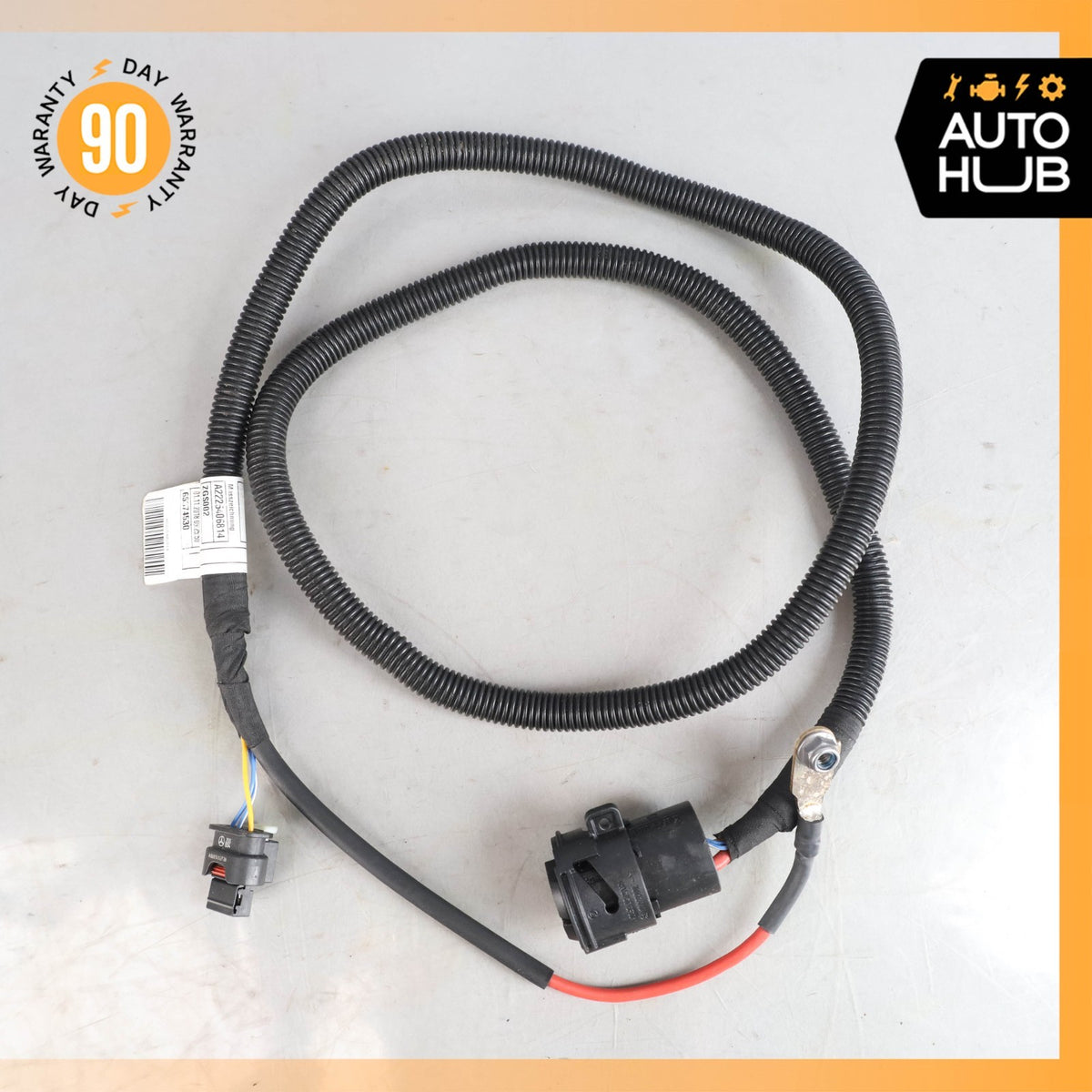18-20 Mercedes W222 S450 4Matic Starter Alternator Cable Harness 2225406814 OEM - photo 9