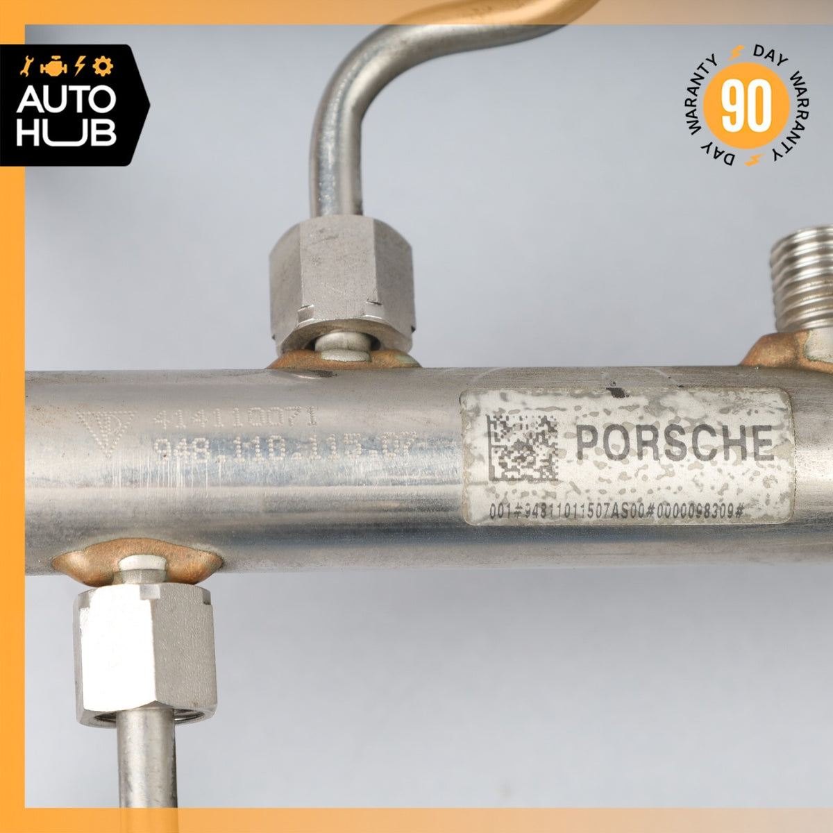 Porsche Cayenne S 958 4.8L Fuel Injector Rail 94811011507 OEM - photo 15