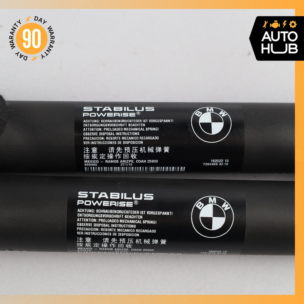 14-18 BMW F15 X5 Trunk Lid Tailgate Electric Cylinder Strut Set OEM - photo 13