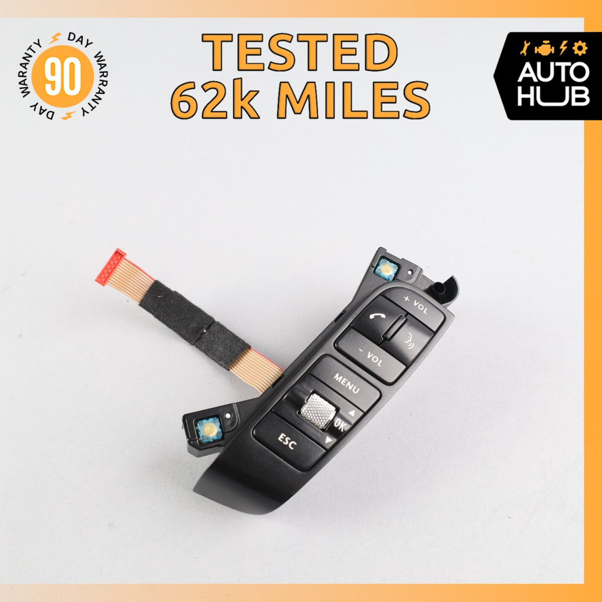 03-12 Bentley Continental GTC Right Steering Wheel Control Switch Button OEM 62k - photo 1