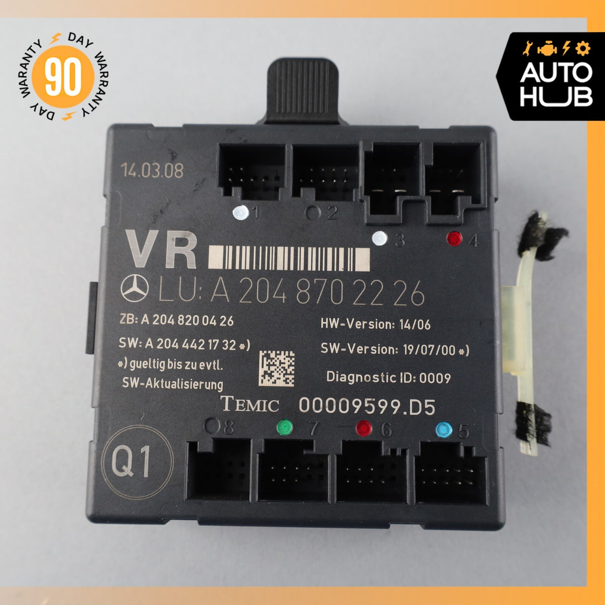 08-18 Mercedes W204 C300 C250 E400 Front Right Side Door Control Module OEM - photo 7