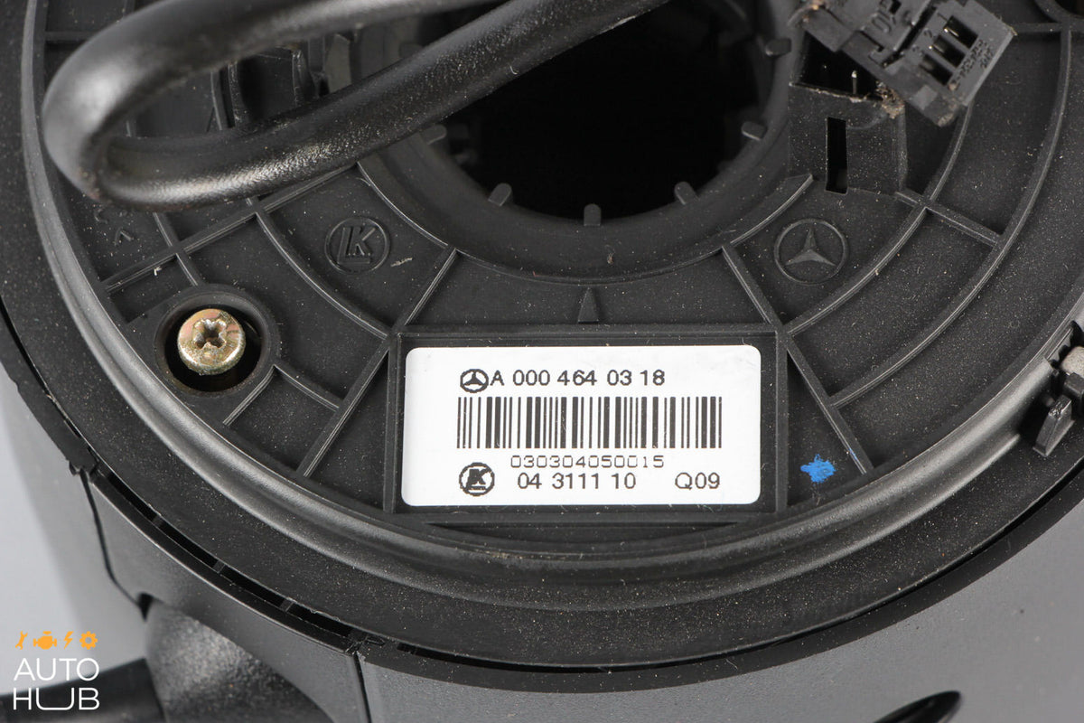 03-06 Mercedes W220 S430 S500 Steering Column Clock Spring And Controls Black - photo 7