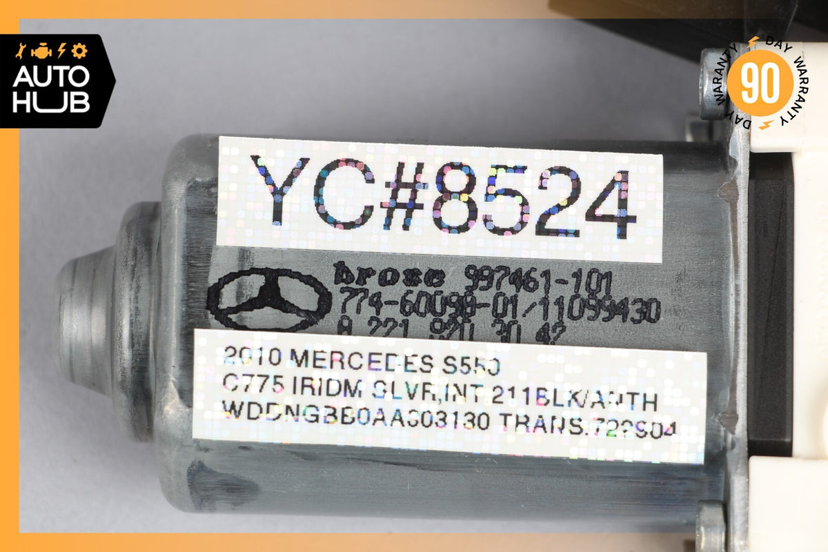07-13 Mercedes W221 S550 S400 Window Regulator Motor Rear Right Side OEM - photo 9
