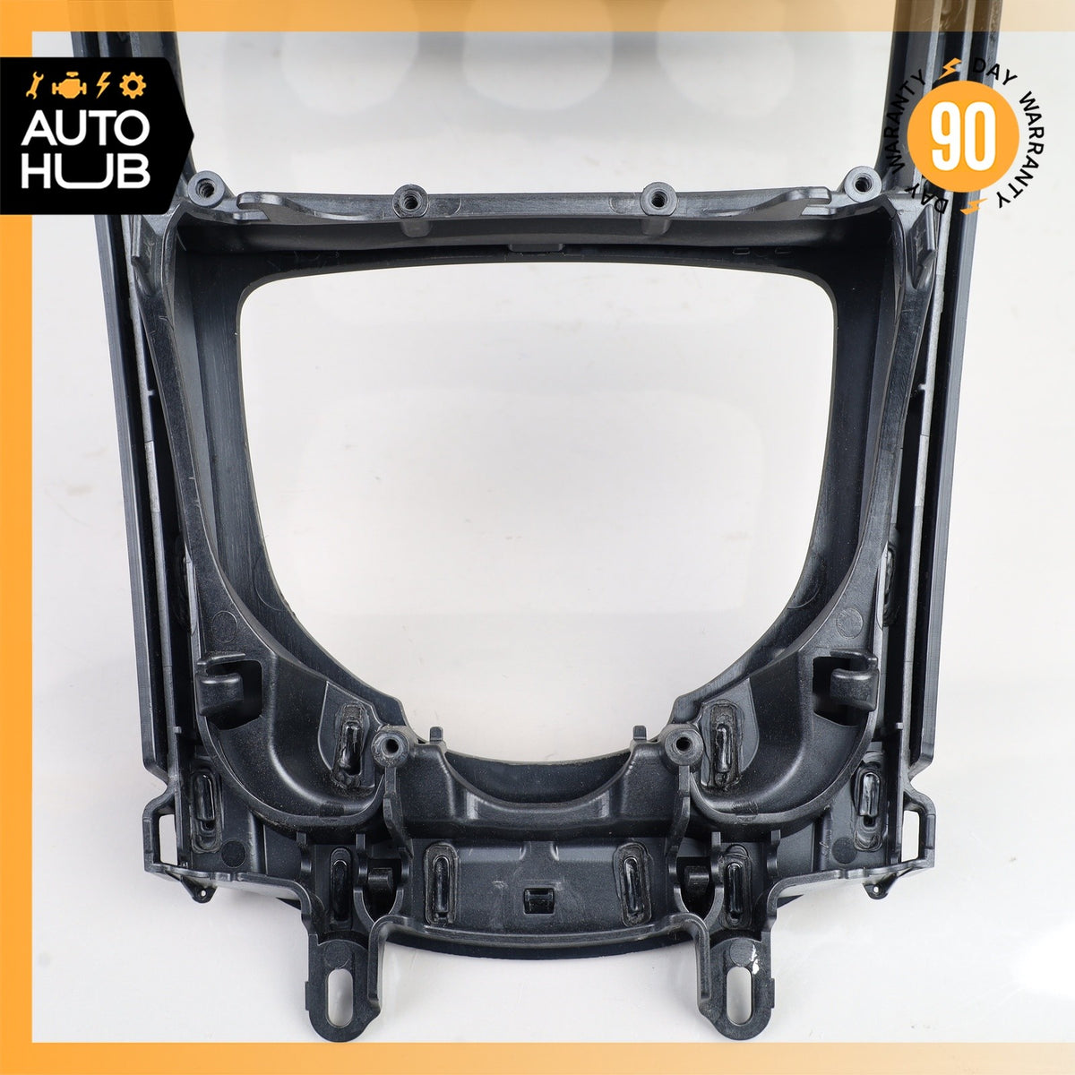 15-16 Mercedes W205 C300 C350e C400 Center Console Trim Black Ash Wood OEM - photo 11