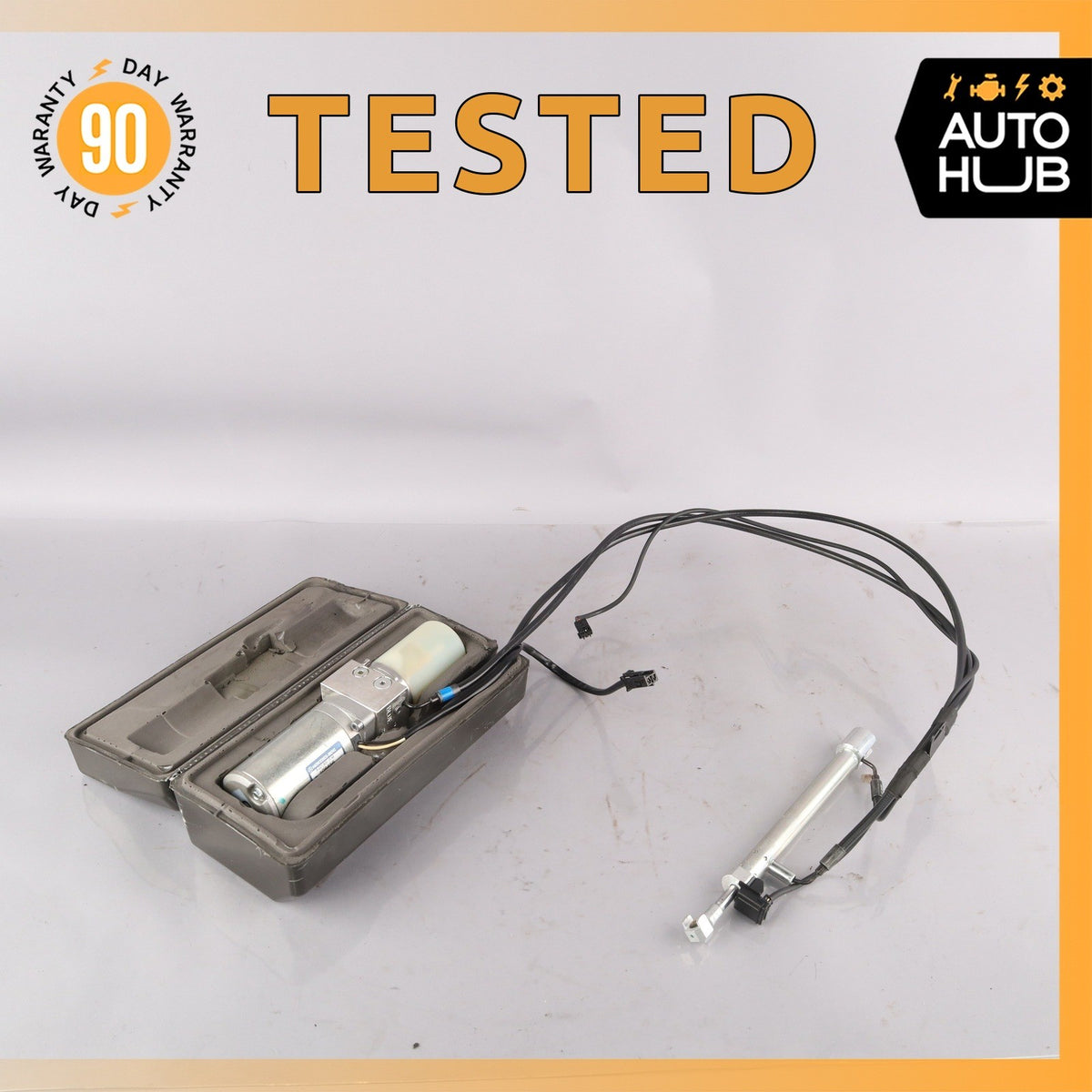 07-13 Mercedes W221 S550 S600 Trunk Lid Locking Hydraulic Pull Down Pump w/ Case - photo 1