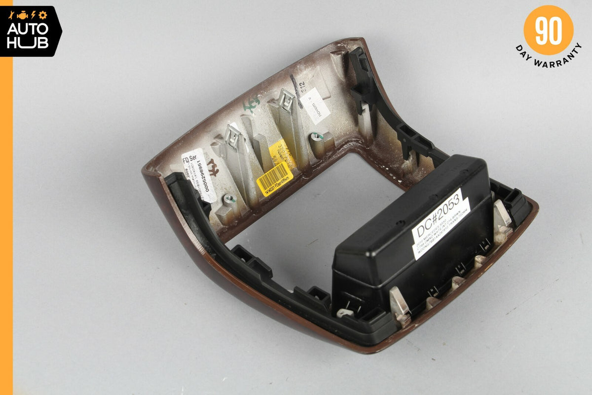 07-13 Mercedes W221 S550 S63 Center Console Rear AC Control Trim Bezel Wood OEM - photo 6