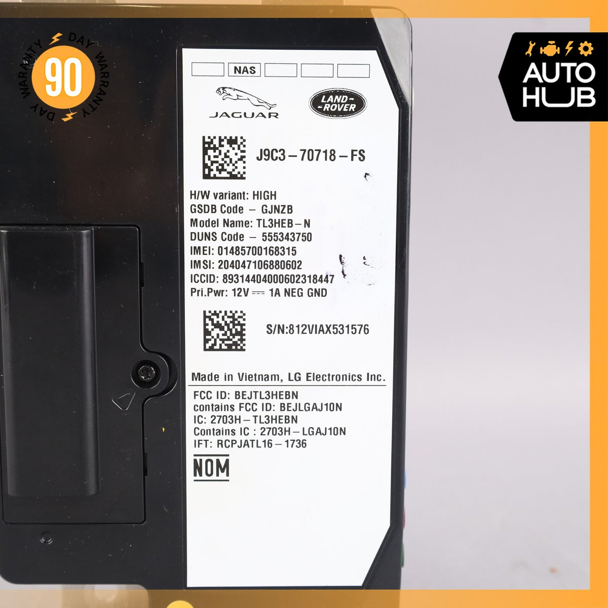 18-24 Jaguar X152 F-Type XJ Telematics Communication Module OEM 39k - photo 9