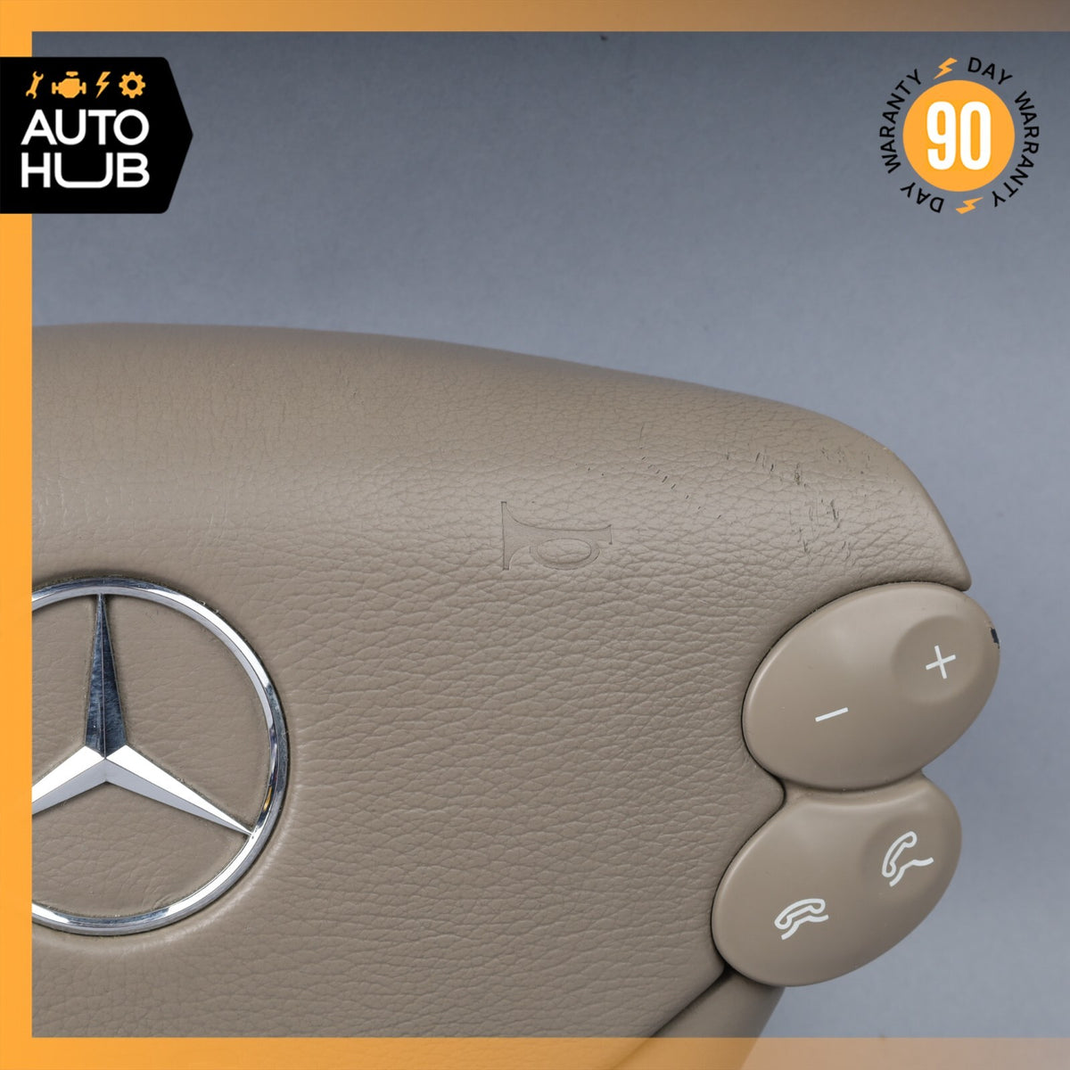 Mercedes R230 SL500 SL55 AMG CLK500 E350 Steering Wheel Airbag Air Bag Beige OEM - photo 5