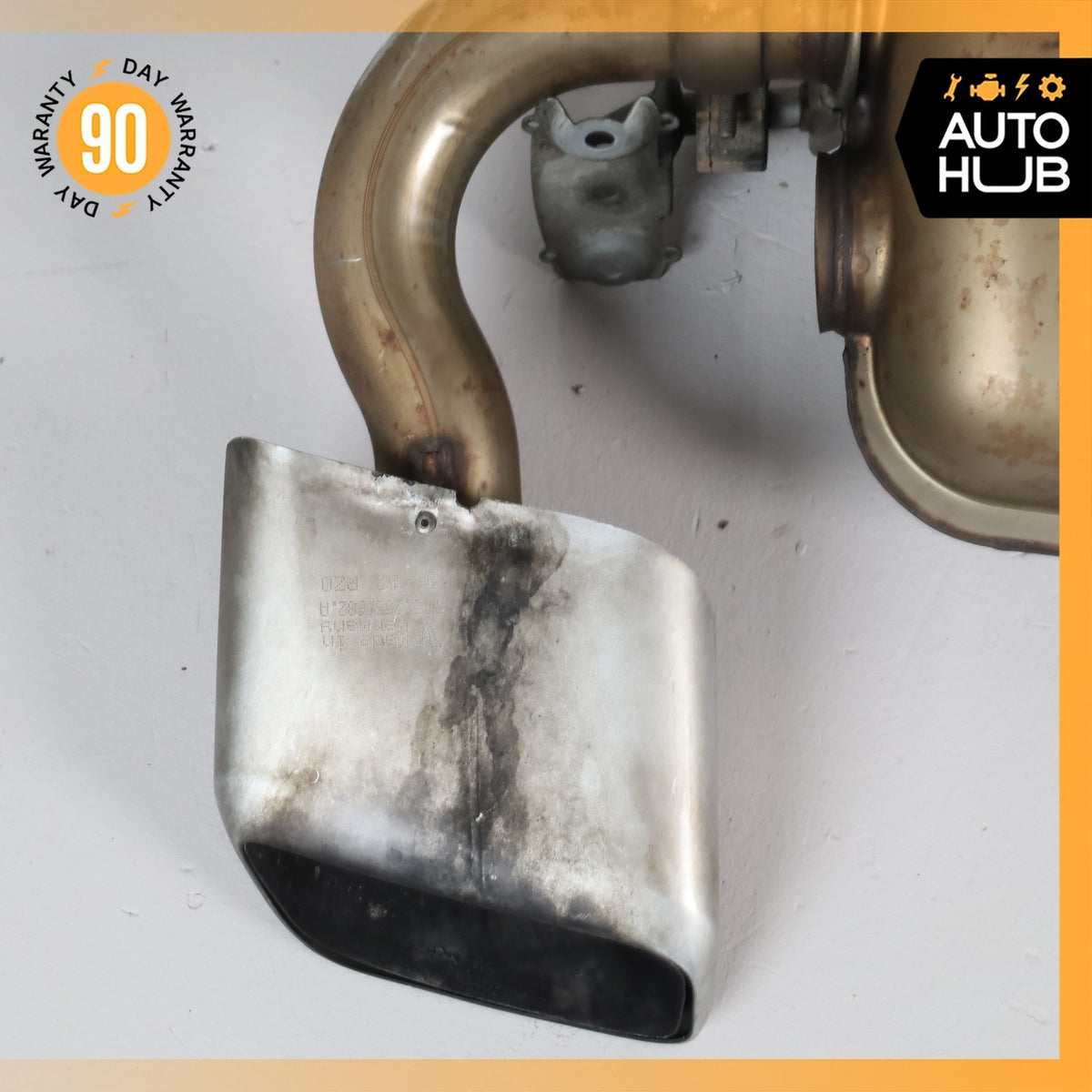 11-14 Porsche Cayenne 958 Hybrid S Dual Exhaust Mufflers Tips Assembly OEM - photo 7
