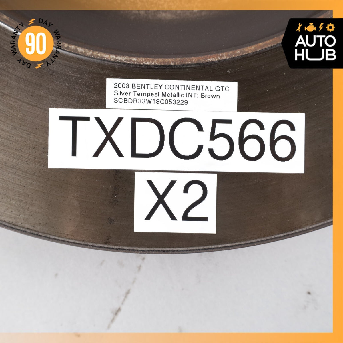 Bentley Continental GTC Flying Spur Front Brake Rotors Disc Left & Right Set 46k - photo 14