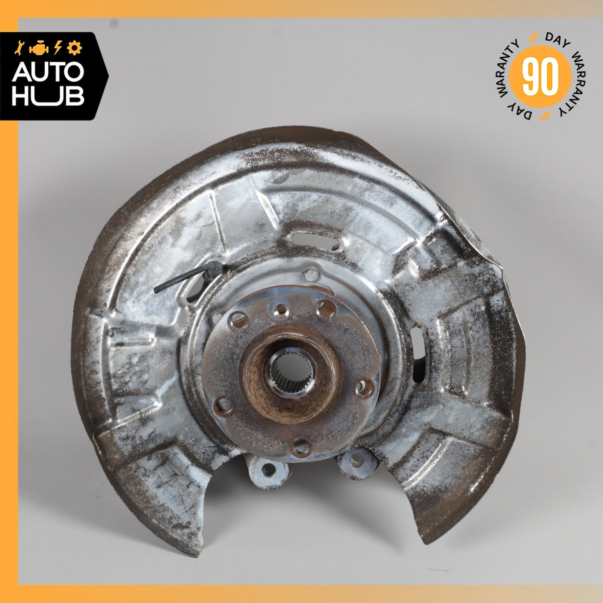 BMW F10 550i 535i Rear Right Passenger Side Spindle Knuckle Hub w/ Shield OEM - photo 1
