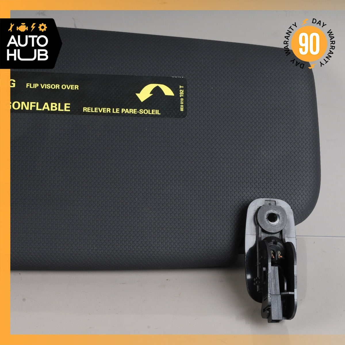 Audi 8J TT Coupe Right Passenger Side Sunvisor Sun Visor Black OEM - photo 4