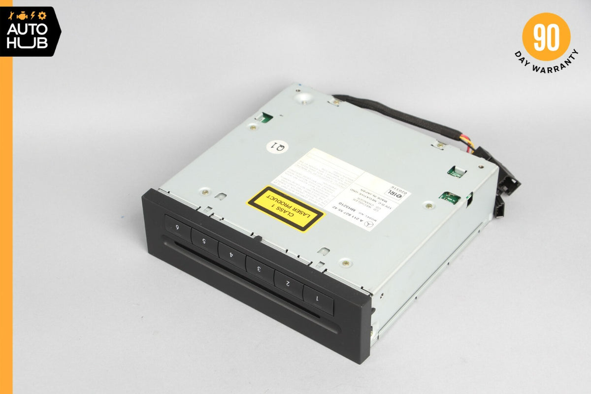 03-12 Mercedes W211 E55 AMG GL550 CLS500 6 Disk CD Changer Player 2118275542 OEM - photo 5
