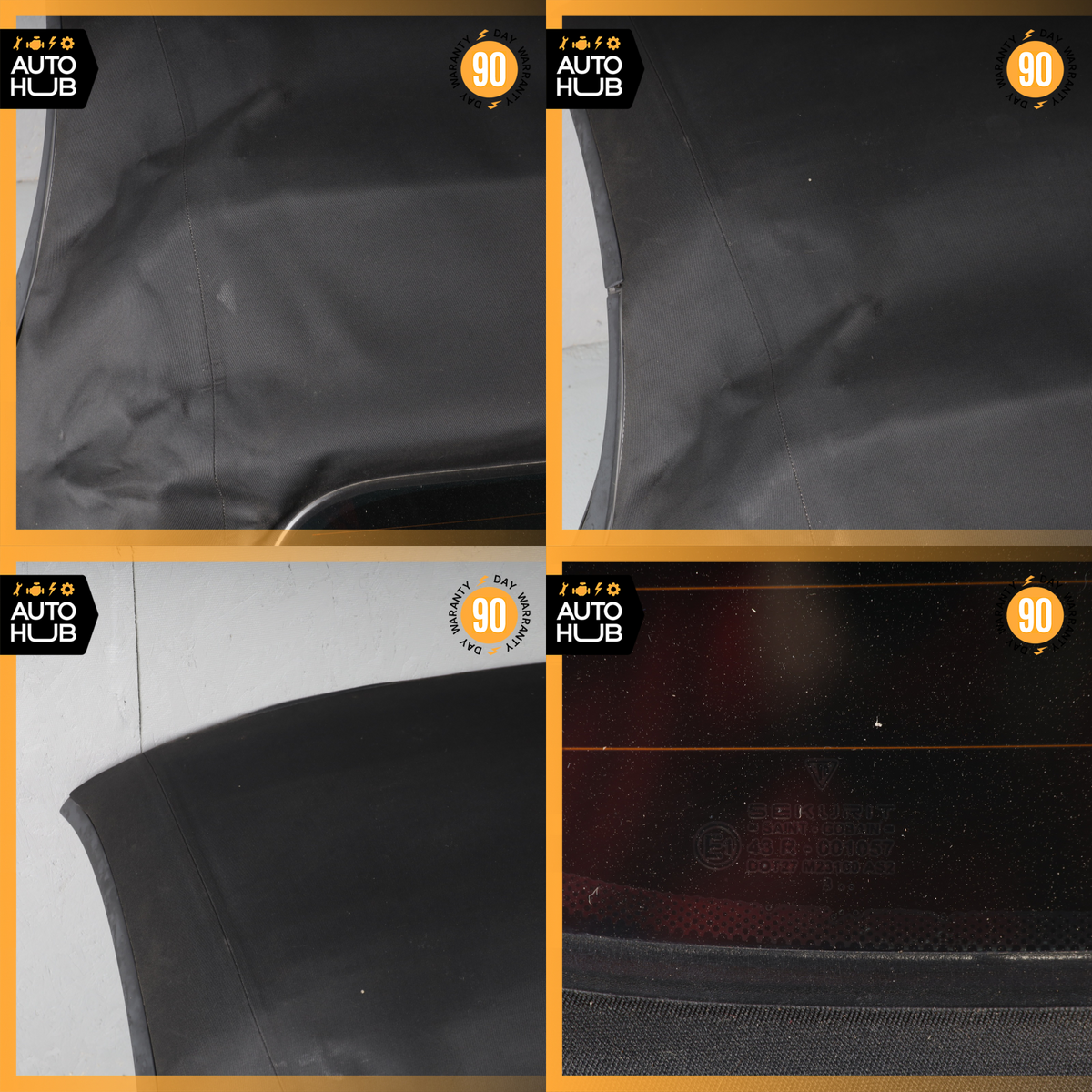 03-04 Porsche Boxster 986 Convertible Soft Top Roof Black OEM 61k - photo 22