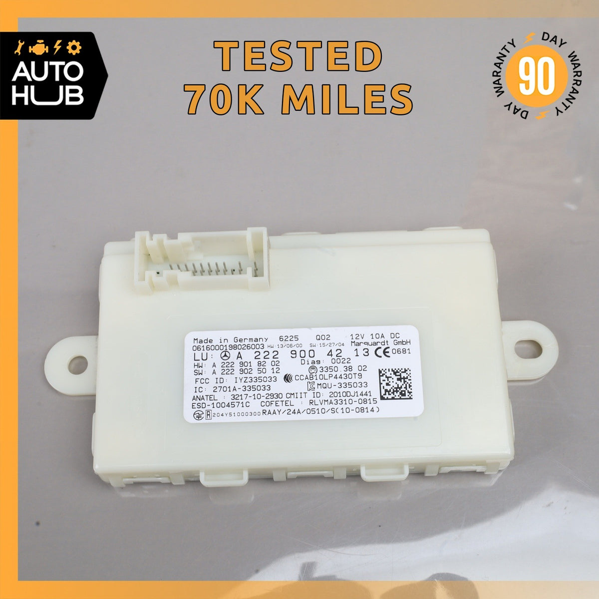 Mercedes W205 C300 Keyless Go Entry Control Module 2229003308 OEM - photo 1