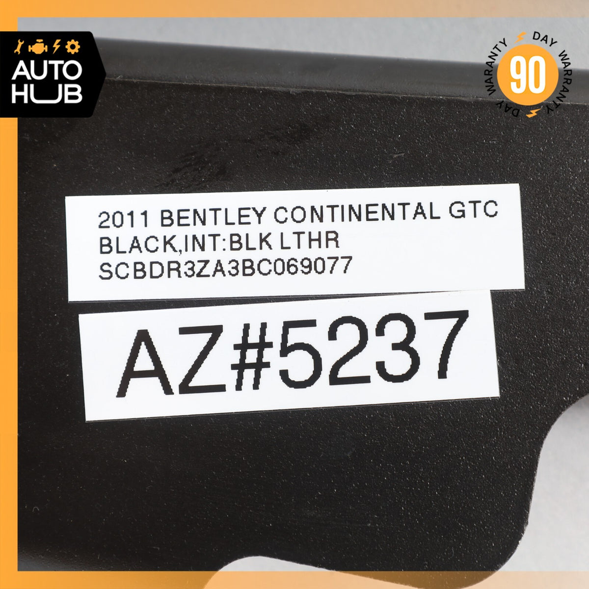 2011 Bentley Continental GTC Left Driver Side Seat Belt Bracket OEM - photo 12