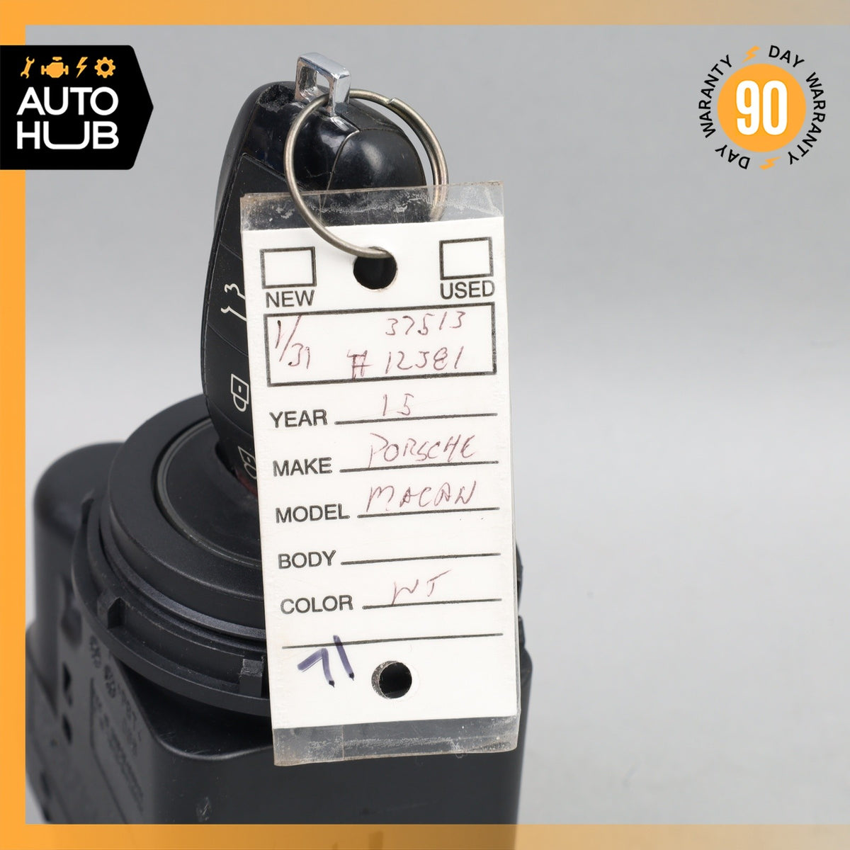 15-18 Porsche Macan 95B Start Ignition Switch Module w/ Key 7PP905865F OEM 81k - photo 3