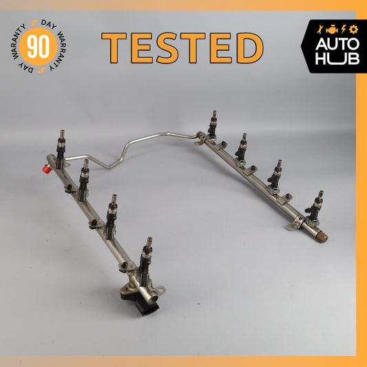 07-15 Mercedes W164 ML63 E63 C63 AMG Engine Fuel Injector Rail w/ Injectors OEM - photo 1