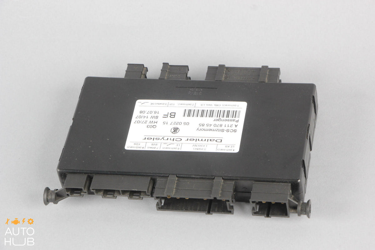 06-09 Mercedes W211 E550 CLS500 Front Right Passenger Seat Control Module OEM - photo 4