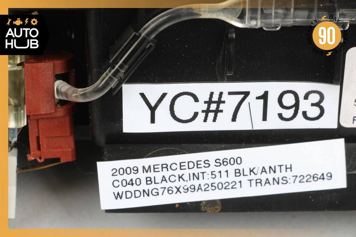 07-09 Mercedes W221 S600 S63 Ash Tray Ashtray Lighter Trim Black 2216801552 OEM - photo 12